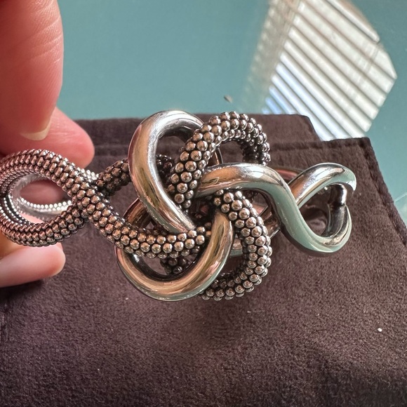 LAGOS Caviar Sterling Silver Intertwined Cuff - Picture 8 of 10